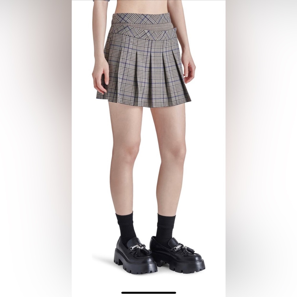 NWT Steve Madden Jeanne Plaid Mini Skirt size 4